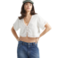 Brixton Women's Seaside Eyelet Top | Off White Eyelet
