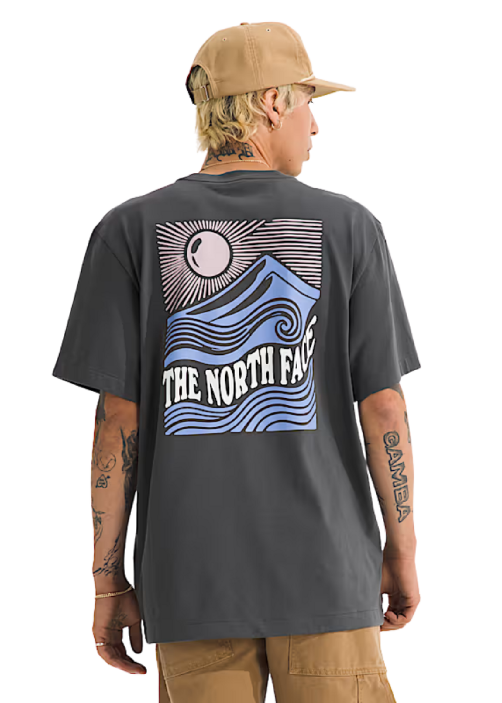 The North Face Men's Mountain Escape Relaxed Tee | Anthracite Grey