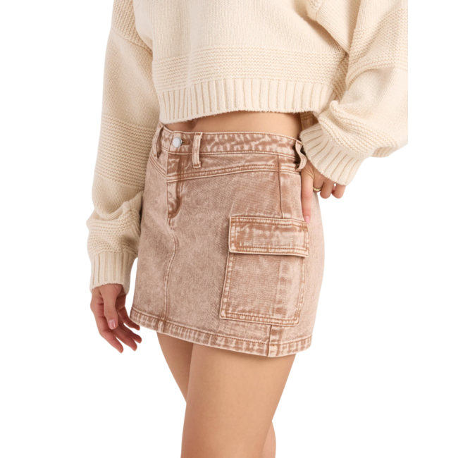 Volcom Women's Delia Cargo Mini Skirt | Henna