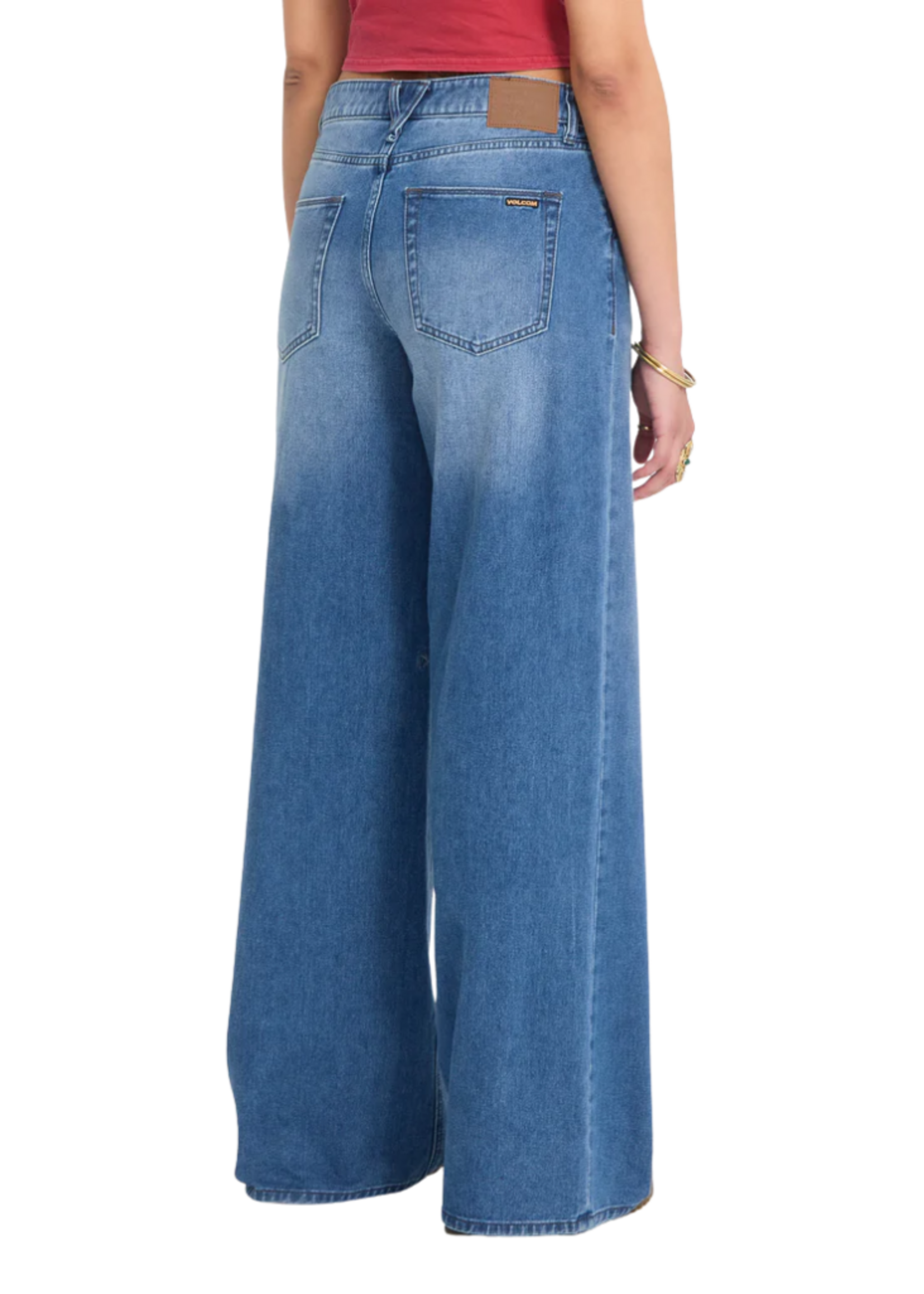 Volcom Women's Stoned BF Lowrise | Worn Light Blue