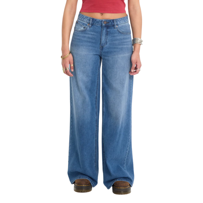 Volcom Women's Stoned BF Lowrise | Worn Light Blue