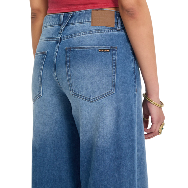 Volcom Women's Stoned BF Lowrise | Worn Light Blue