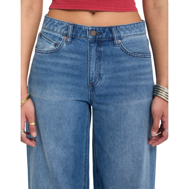 Volcom Women's Stoned BF Lowrise | Worn Light Blue