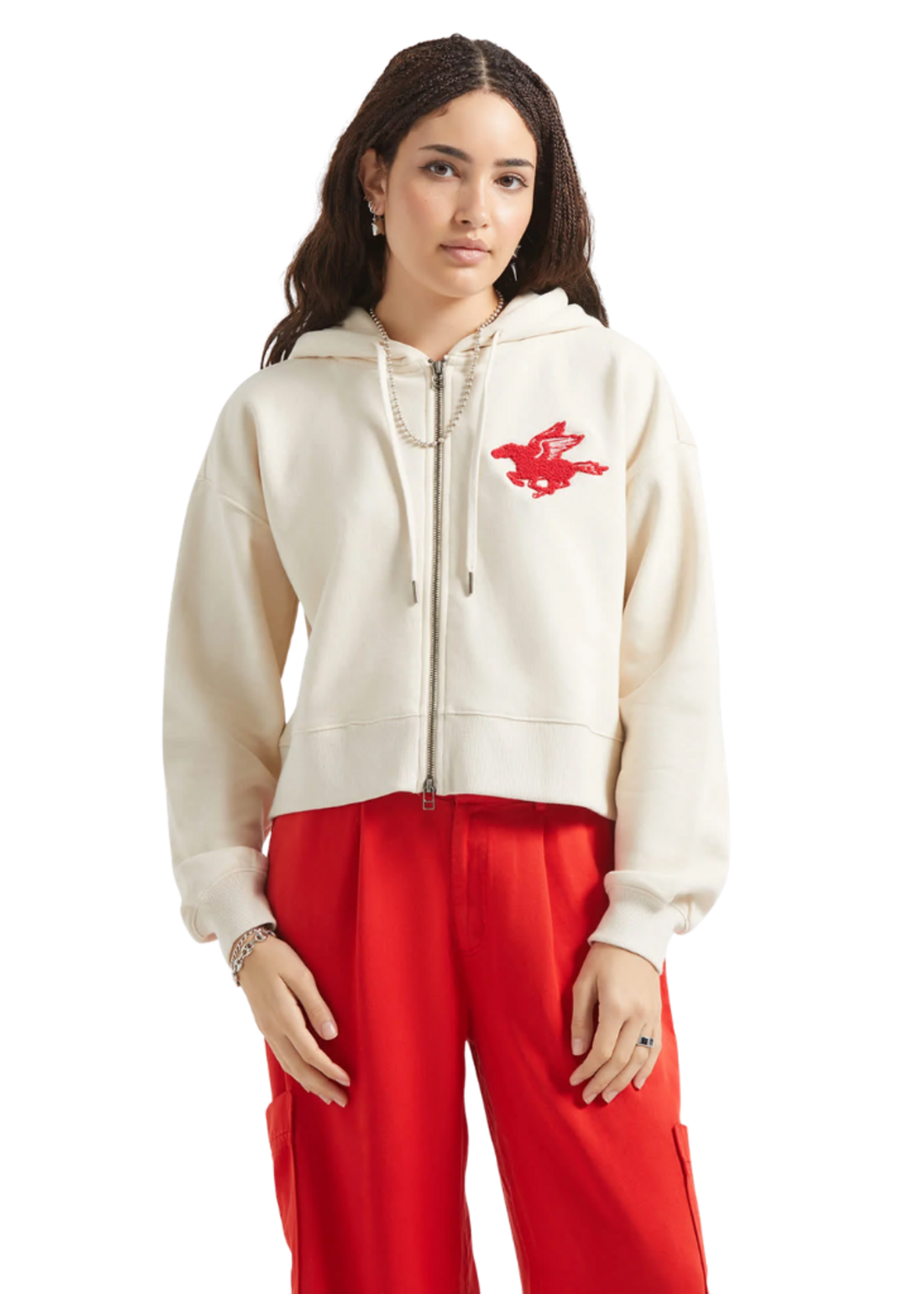 Brixton Women's Pegasus Zip Hood | Whitecap
