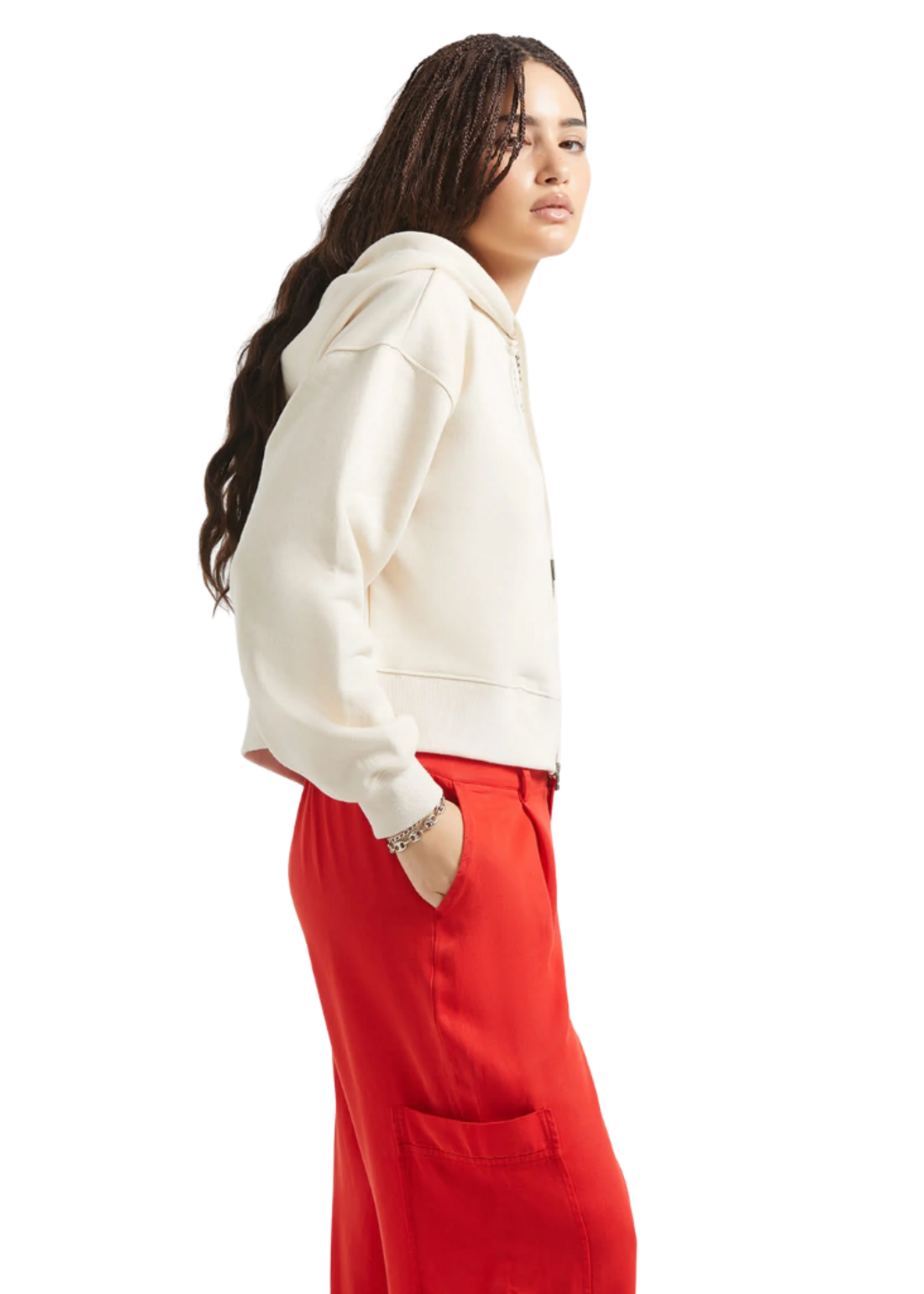 Brixton Women's Pegasus Zip Hood | Whitecap