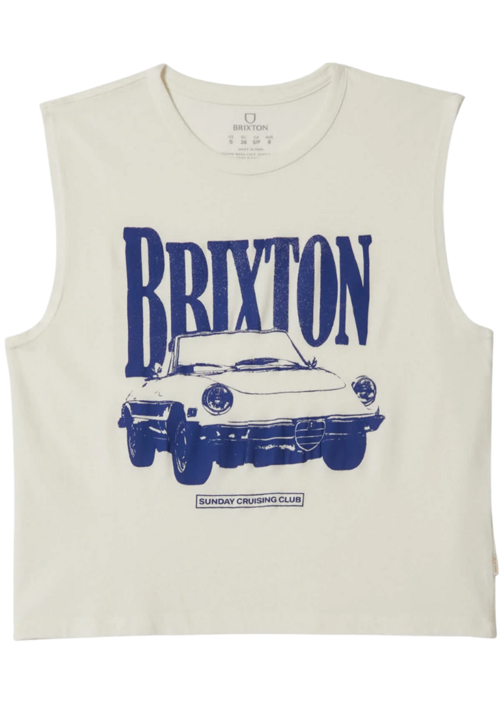 Brixton Women's Sunday Cruising Club Muscle Tank | Vintage White