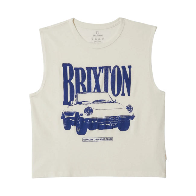 Brixton Women's Sunday Cruising Club Muscle Tank | Vintage White