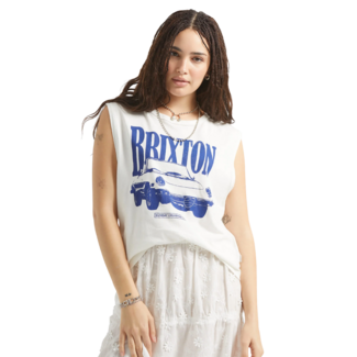 Brixton Sunday Cruising Club Muscle Tank | Vintage White
