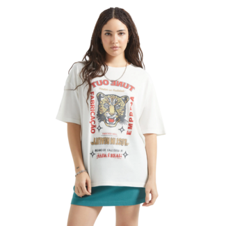 Brixton The Getaway Oversized BF Tee | Vintage White