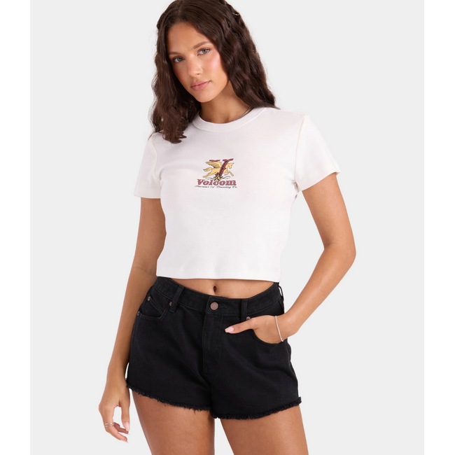 Volcom As If Baby Tee | White