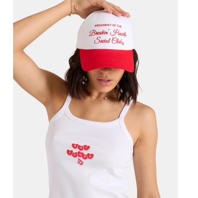 Volcom Breakin Hearts Hat | White