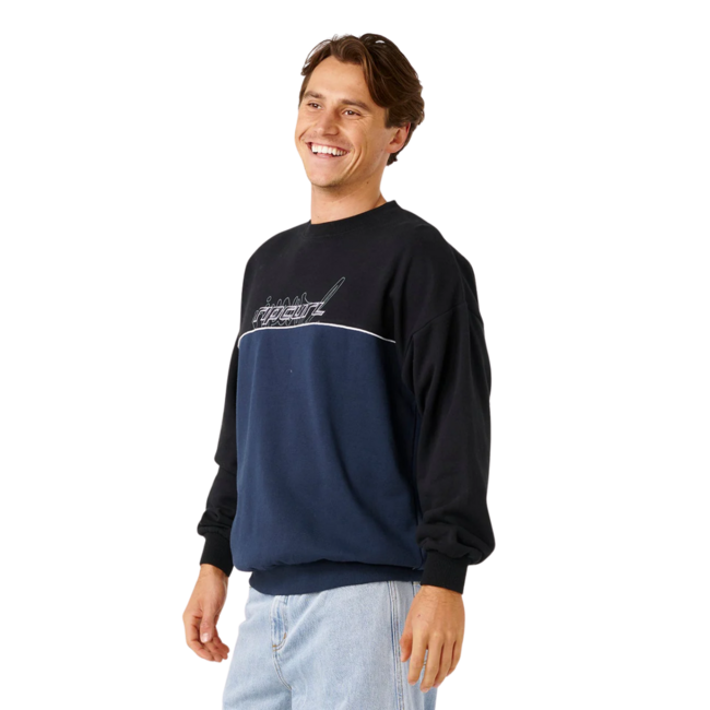 Rip Curl Men's Panel Beater Crew | Black