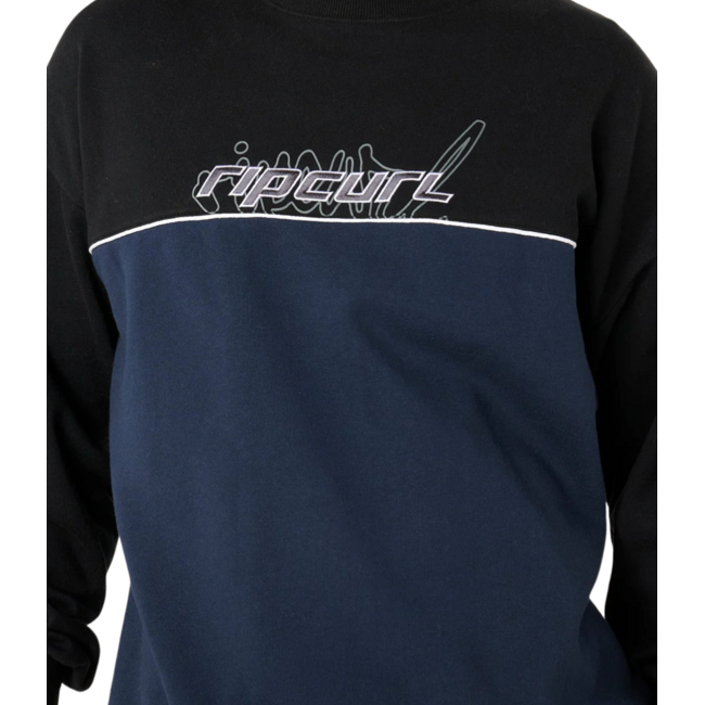 Rip Curl Men's Panel Beater Crew | Black