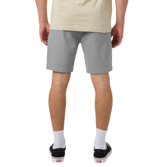 O'Neill Men's Reserve Light Check Elastic Waist 18" Hybrid Short