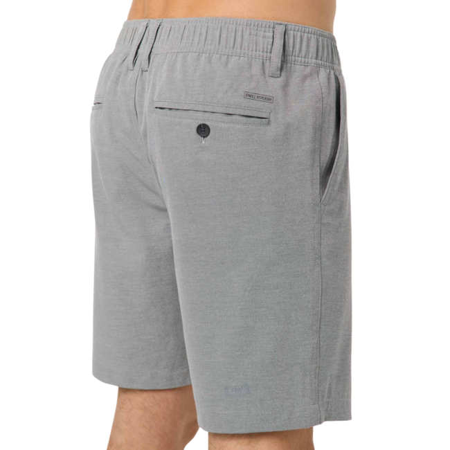 O'Neill Men's Reserve Light Check Elastic Waist 18" Hybrid Short