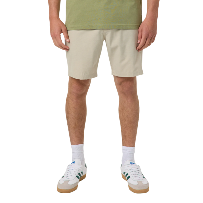O'Neill Men's Reserve Light Check Elastic Waist 18" Hybrid Short