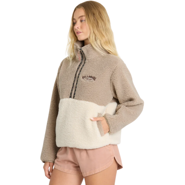 Billabong Women's Horizon Sherpa Mock Neck 1/4 Zip