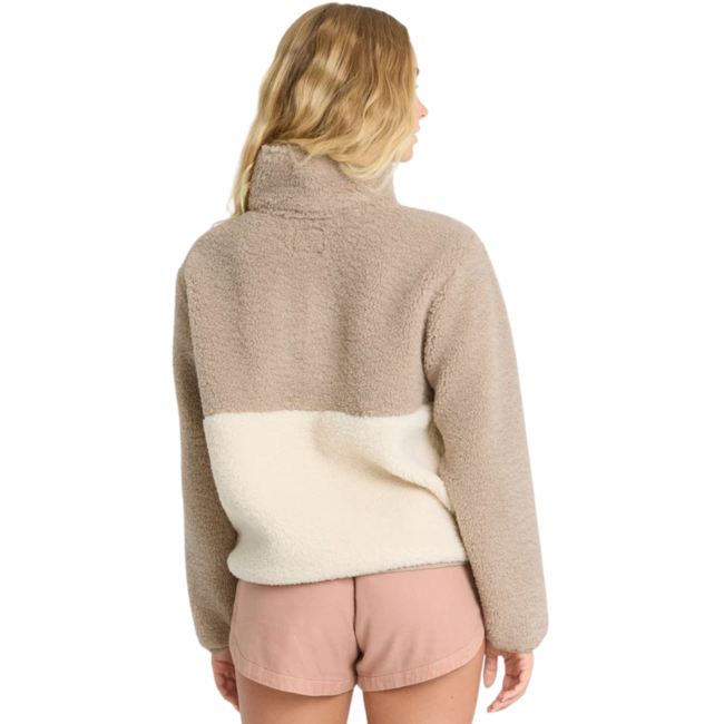 Billabong Women's Horizon Sherpa Mock Neck 1/4 Zip