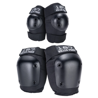 187 Killer Pads Skate Pads Combo Pack - S/M | Black