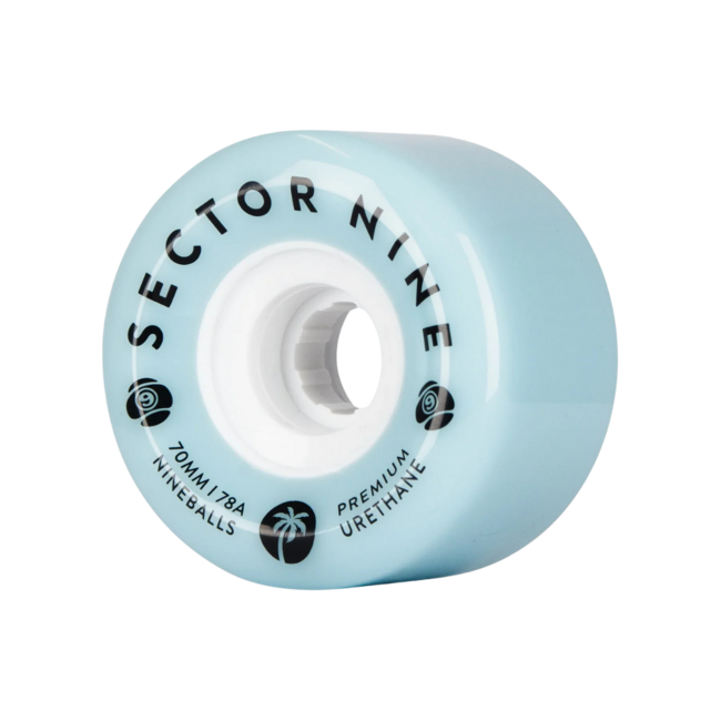 Sector 9 Nine Ball Wheels Powder Blue 78A Wheels | 70mm