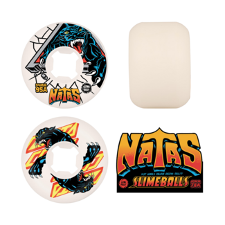 Slime Balls Natas Reissue White Hardline 94A Wheels | 54mm