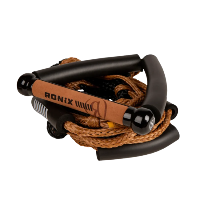 Ronix Bungee 10" Wakesurf Rope Hide Handle Grip 25ft w/ 5 Section 