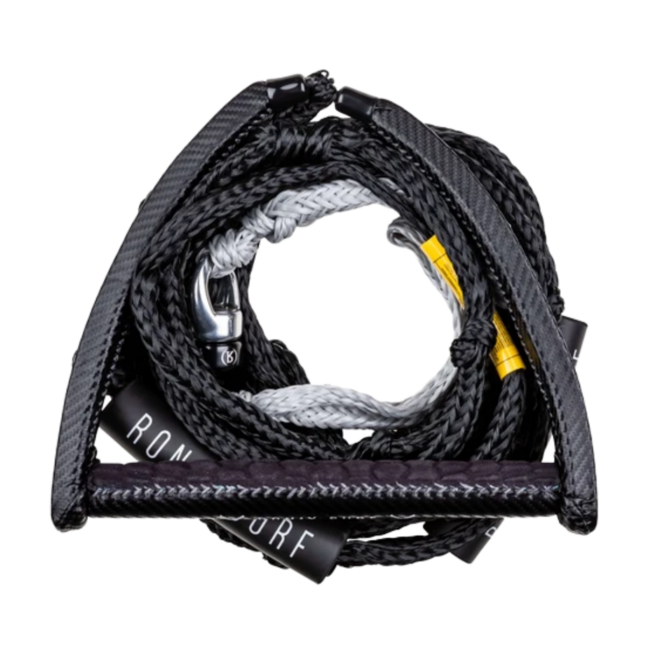 Ronix Spinner Carbon Synthetic Surf Rope with 10" Handle and 9 Section Rope