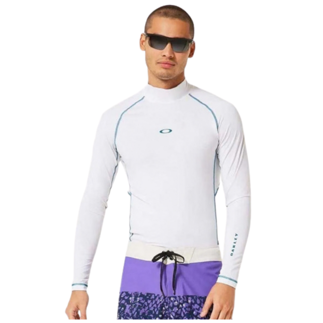 Oakley Men's Bhodi Ellipse Long Sleeve Rashguard | White