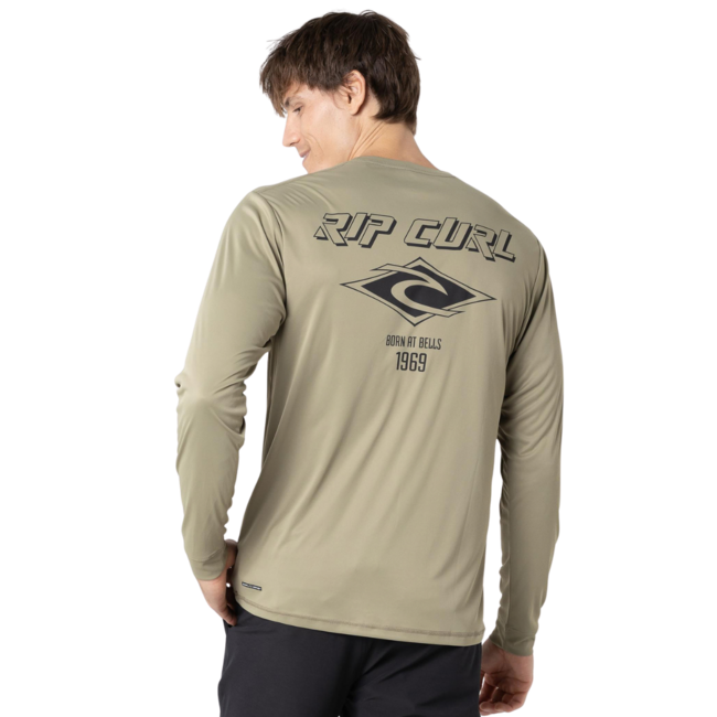Rip Curl Men's Icons Surflite UPF 50+ Long Sleeve | Washed Moss