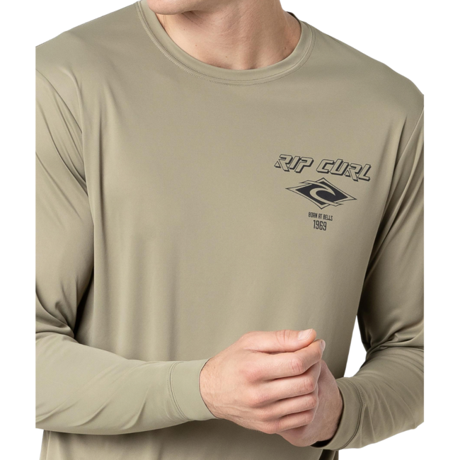 Rip Curl Men's Icons Surflite UPF 50+ Long Sleeve | Washed Moss