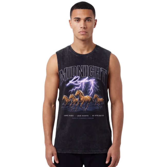 TEAMLTD Stampede Aussie Tank | Acid Black