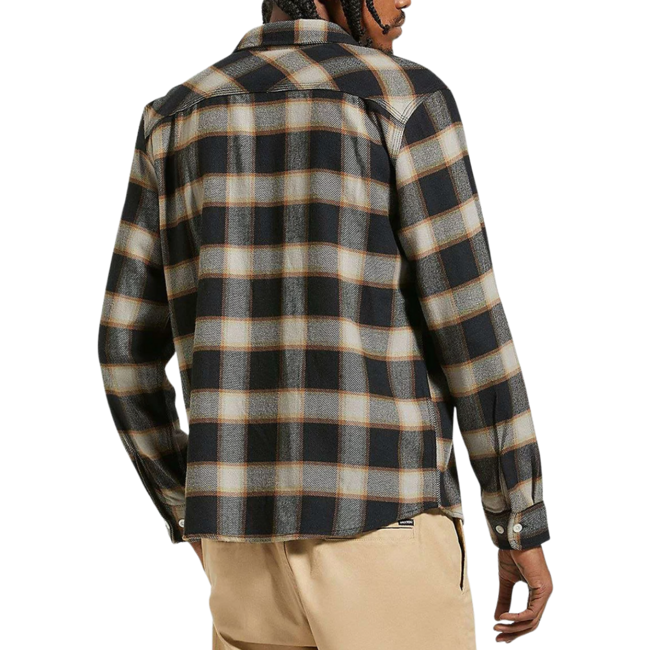 Brixton Men's Bowery Flannel | Black / Cream