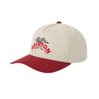 Brixton Banner Snapback | Whitecap Dark Brick