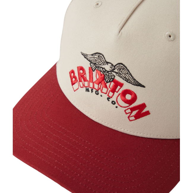 Brixton Banner Snapback | Whitecap Dark Brick