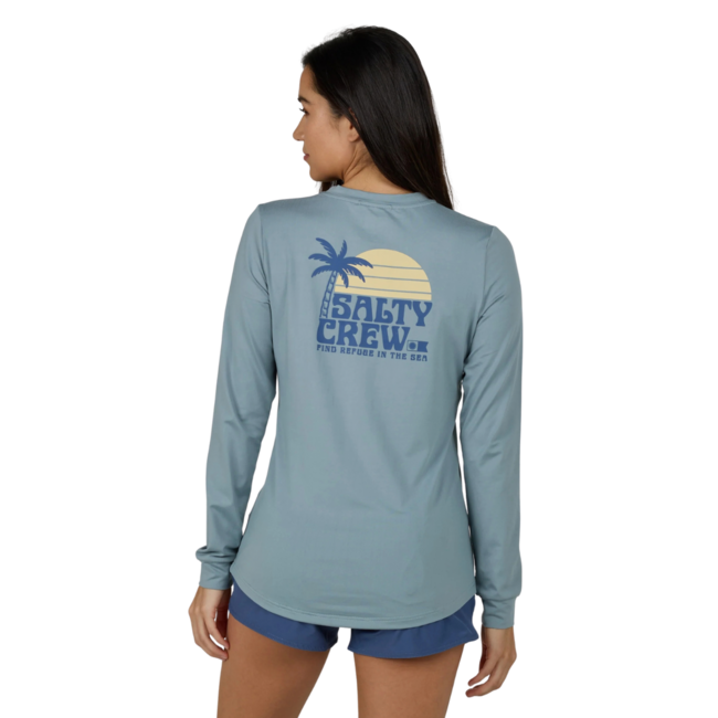 Salty Crew Women's Sunrise Long Sleeve Sun Shirt | Storm Grey
