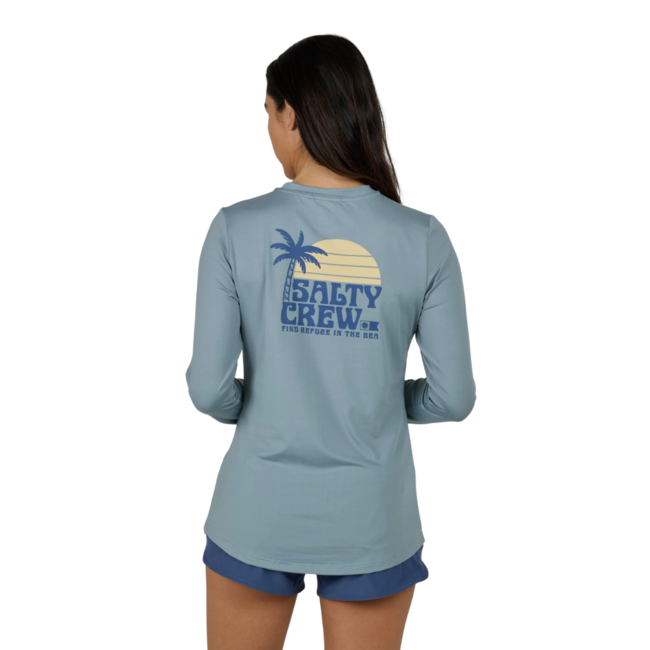 Salty Crew Women's Sunrise Long Sleeve Sun Shirt | Storm Grey