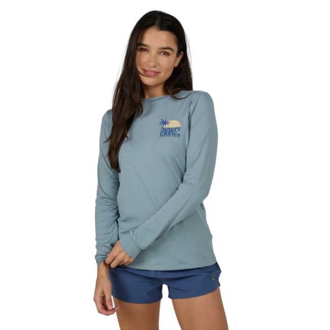 Salty Crew Women's Sunrise Long Sleeve Sun Shirt | Storm Grey