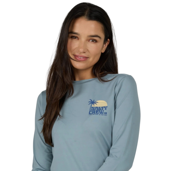 Salty Crew Women's Sunrise Long Sleeve Sun Shirt | Storm Grey