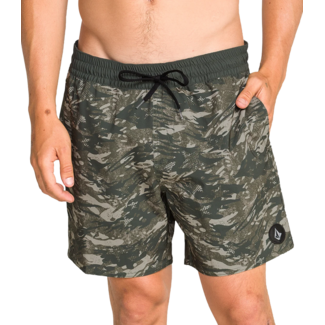 Volcom Lido Print 16" Swim Trunk | Camouflauge