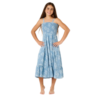 Rip Curl Girl's Tropical Dawn Maxi Dress | Washed Blue