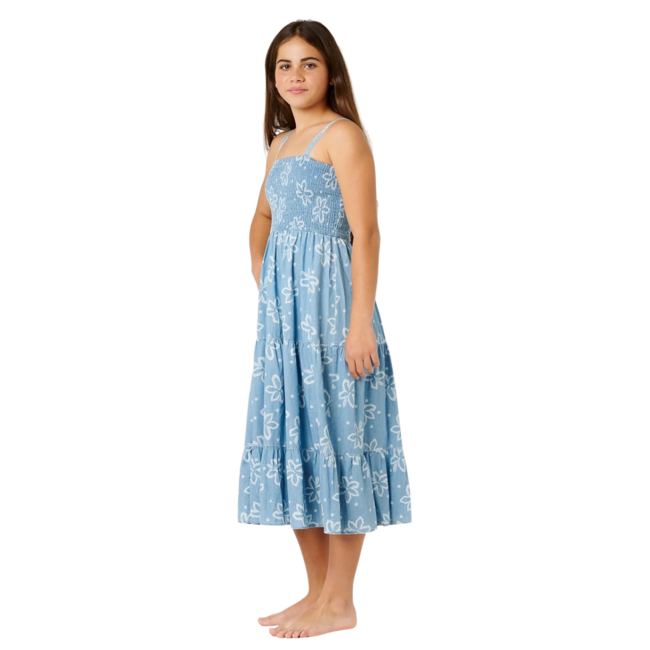 Rip Curl Girl's Tropical Dawn Maxi Dress | Washed Blue