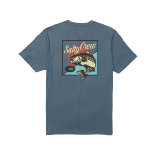 Salty Crew Striped Short Sleeve Tee | Slate