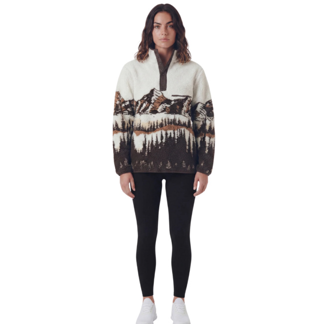 TEAMLTD Peaks Sherpa Pullover | Brown