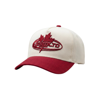 TEAMLTD Canadian Shield Snapback | Cream / Red