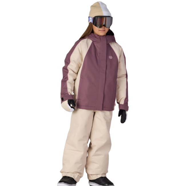 686 Girls Hologram™ Insulated Jacket | Black Plum Colourblock
