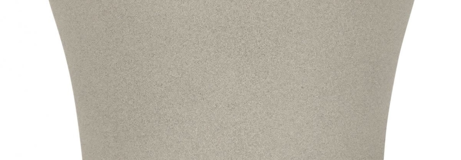 Pot soucoupe taupe stone