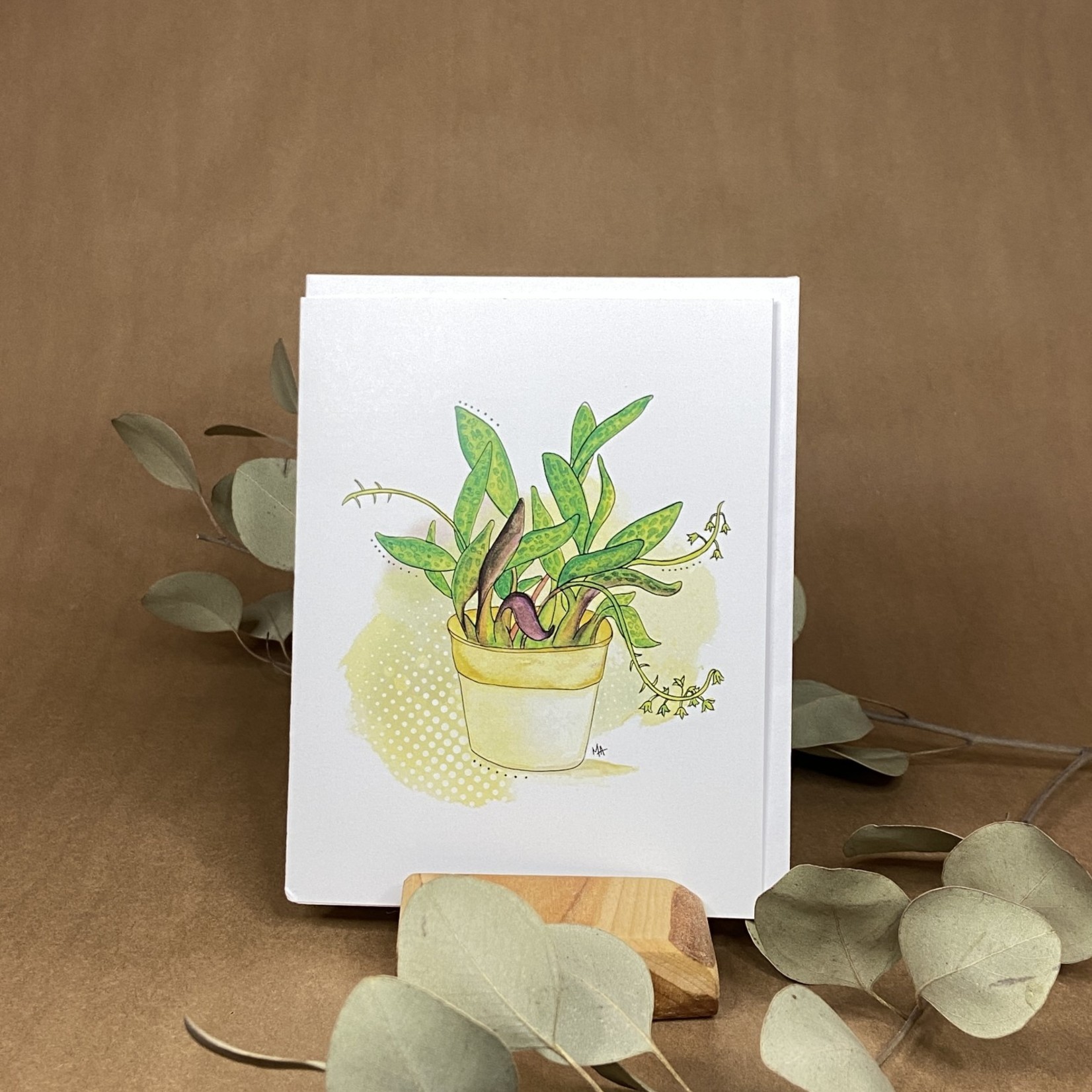 Martine Armand Illustratrice Pot plante - Carte A3