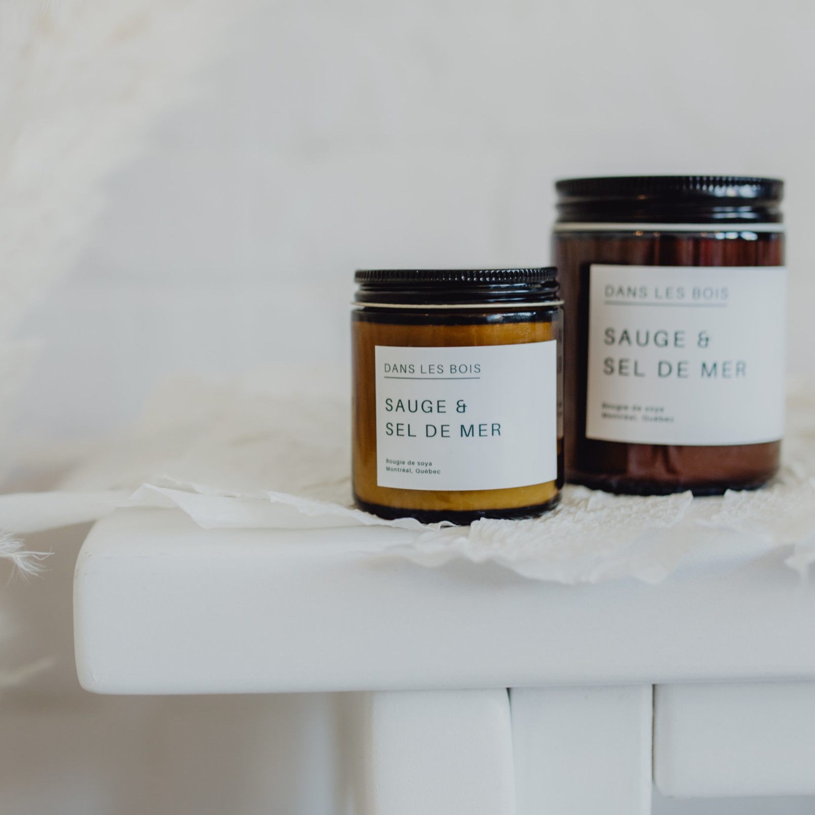 Dans les bois Sauge et Sel de mer - Bougie