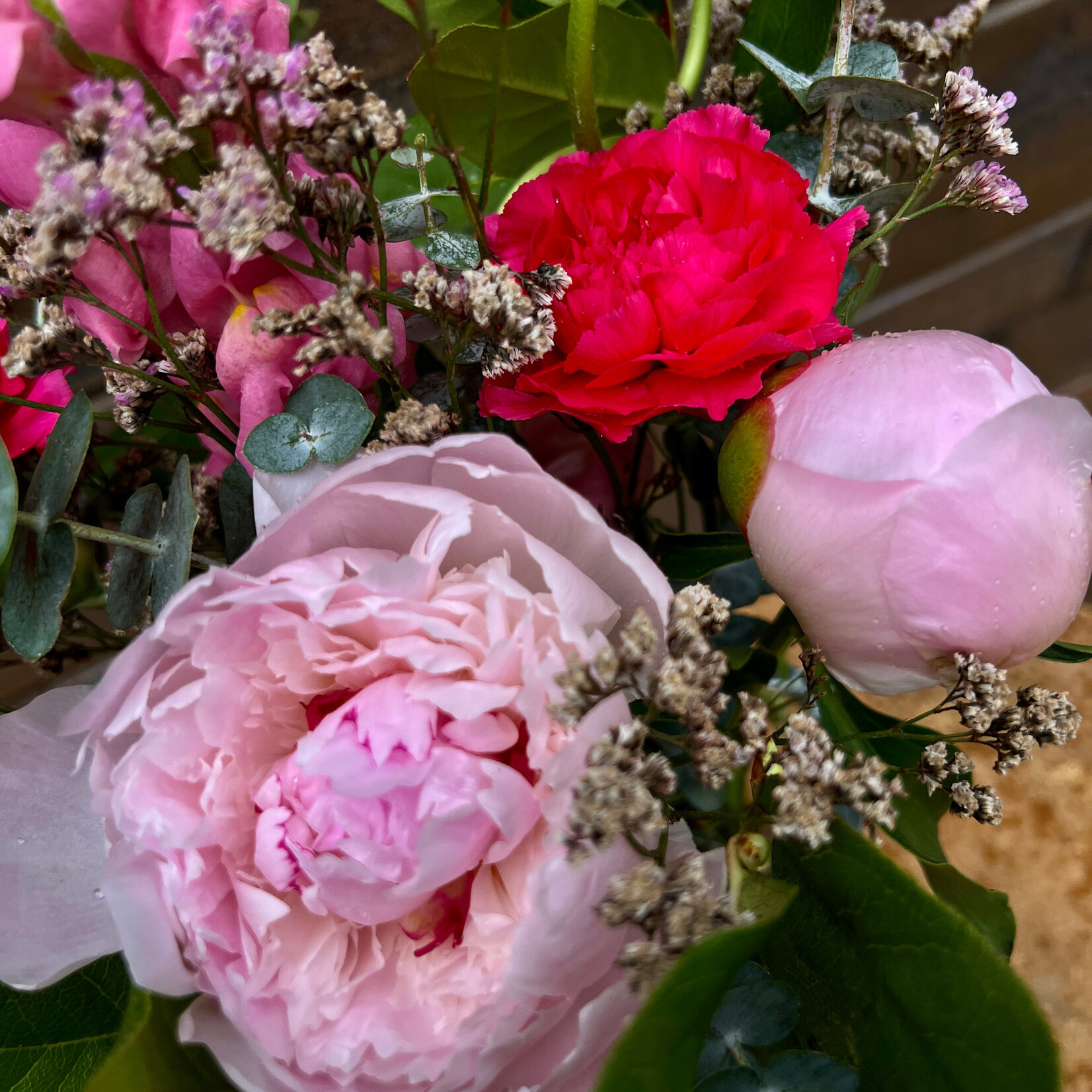 Maison Forêt Bouquet de fleurs fraîches Pivoine P2