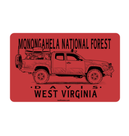 Blue84 Sticker - Jeep in Monongahela National Forest